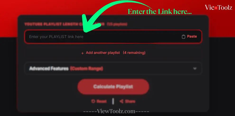 Playlist-URL einfügen